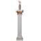 Uniquewise Fiberglass White Plinth Roman Column Ionic Piller Pedestal Vase Stand - Photography Props - 49 Inch QI004125-49 - alternate 2